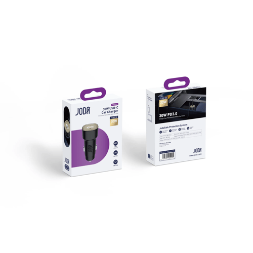 جودا - شاحن جودا للسيارة بقوة 30 واط بمنفذ تايب سي...