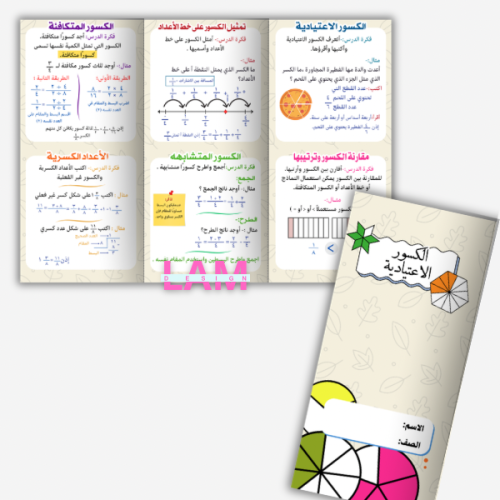 مطوية الكسور الاعتيادية
