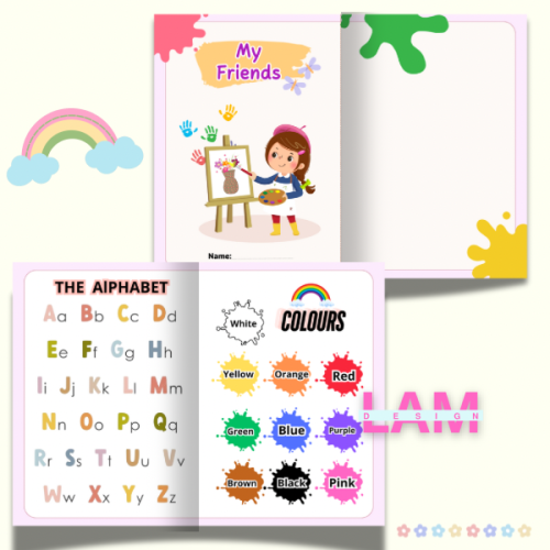 مطوية الوحدة 1 : My friends بنت