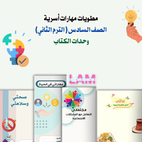 مطويات مهارات أسرية ( وحدات الكتاب الرئيسية)
