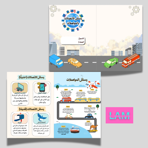 مطوية وسائل الاتصالات والمواصلات