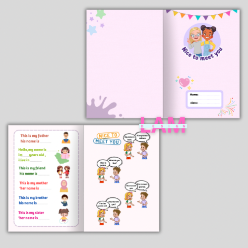 مطوية الوحدة 1 : it’s nice to meet you