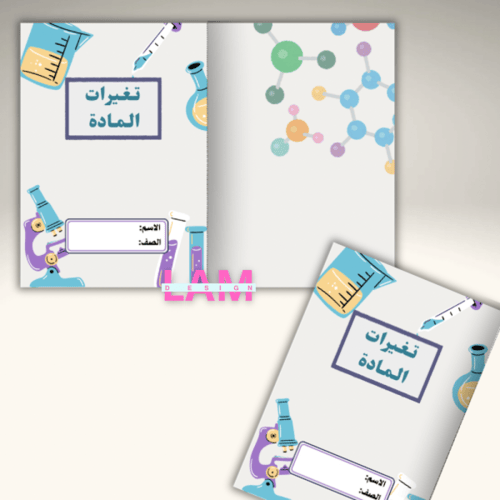 مطوية تغيرات المادة وجهين