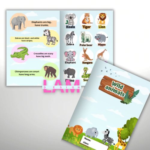 مطوية Wild animals
