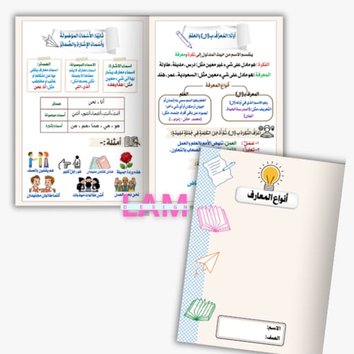 مطويات ومشاريع لغتي رابع الترم الثاني