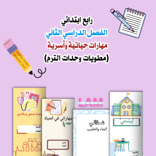 مطويات أسرية رابع (وحدات الكتاب الرئيسية)