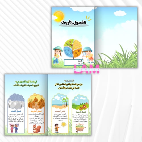 مطويات علوم اولى الفصل الدراسي الثاني ٨ مطويات