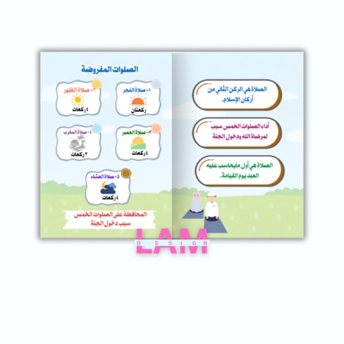 مطوية الصلاة ( مكانتها والصلوات المفروضة)