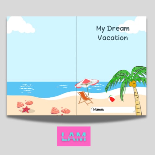 مطوية my dream vacation