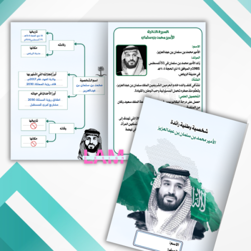 مطوية الأمير محمد بن سلمان( شخصية وطنية رائدة)
