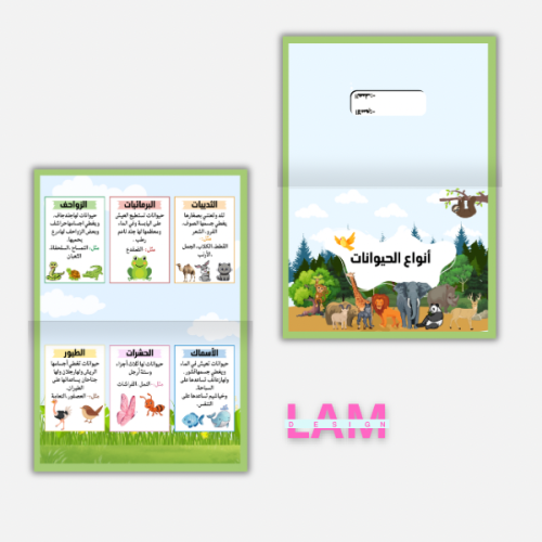 مطوية أنواع الحيوانات ١
