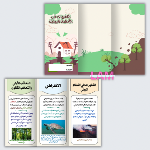 مطوية التغيرات في الأنظمة البيئية