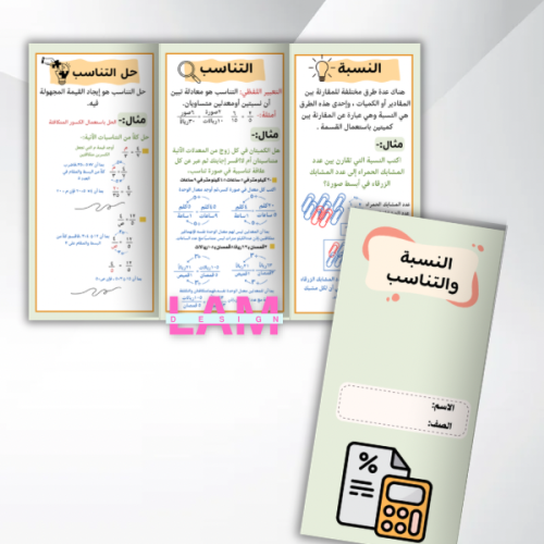 مطوية النسبة والتناسب