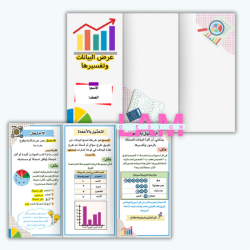 مطوية عرض البيانات وتفسيرها