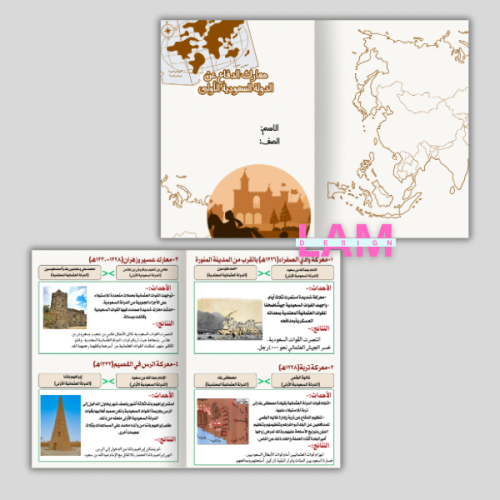 مطوية معارك الدفاع عن الدولة السعودية الاولى (ثنائ...