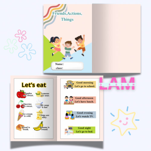 مطوية الوحدة ٥: Friends,Actions,Things