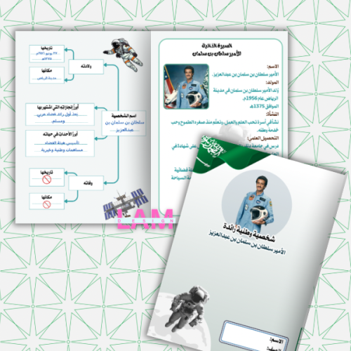 مطوية رائد الفضاء الأمير سلطان بن سلمان ( شخصية وط...