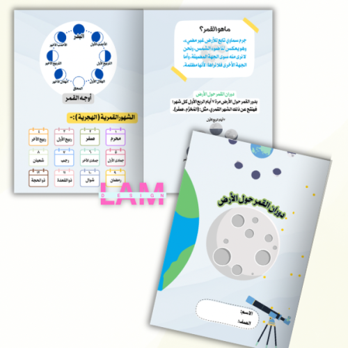 مطوية دوران القمر حول الأرض