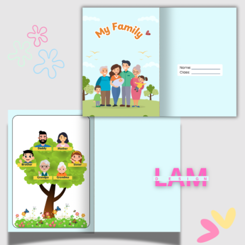 مطوية الوحدة ٣ : My family