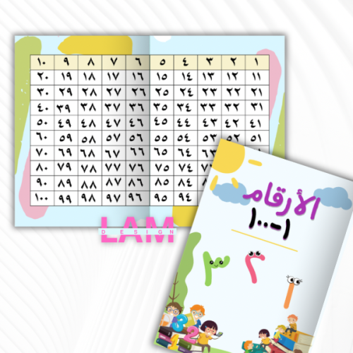 مطوية الارقام ١-١٠٠