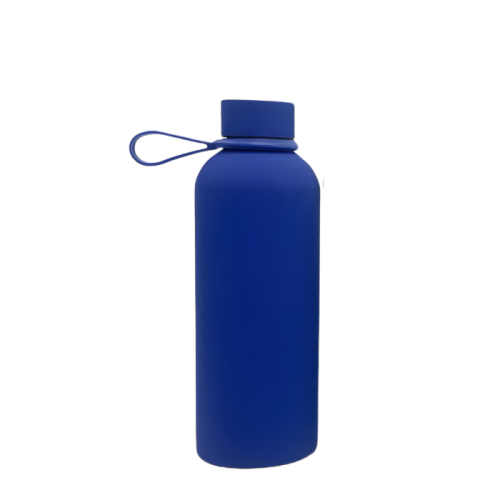 Stainless steel water bottle, 500 ml, with carryin...
