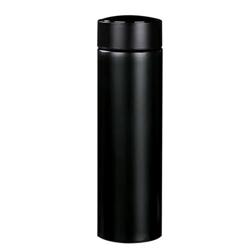 Smart thermal cup with digital screen 500 ml — bla...
