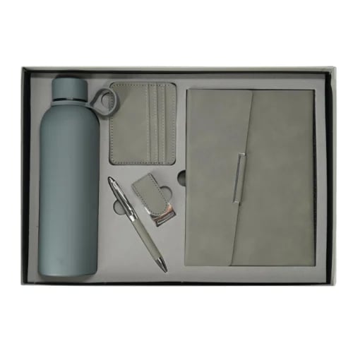 Luxury 5-piece office gift set in gray color