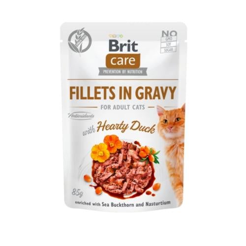 بريت كير اظرف فيليه البط بالمرق للقطط المعقمة 85 ج...