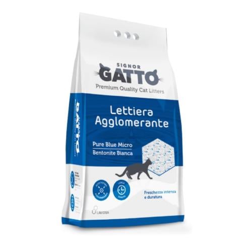 سينيور غاتو الازرق النقي رمل مهد للقطط 15 لتر