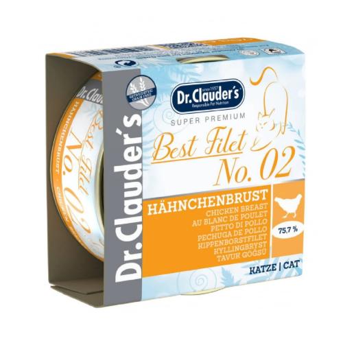 د.كلاودرز معلبات بست فيليه رقم 2 دجاج للقطط 70 جرا...