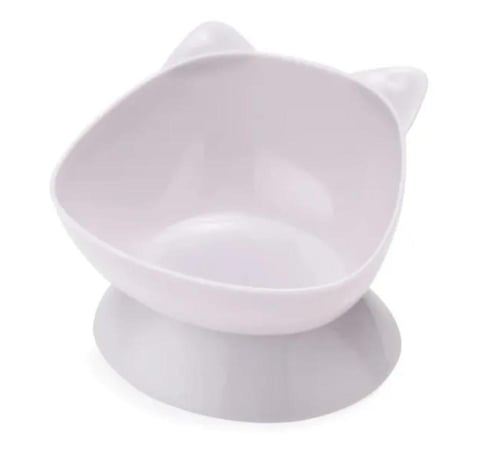 وعاء لتقديم الطعام أو الماء على شكل قطة