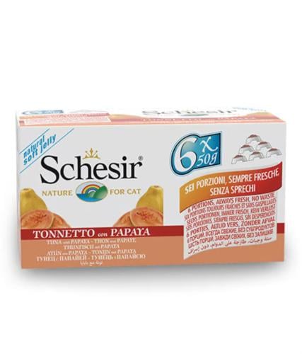 شيزر معلبات تونا مع البابايا بالجيلي للقطط 6×50 جر...