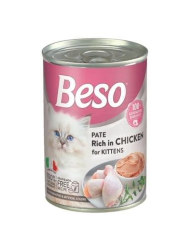 بيسو طعام رطب الدجاج 400 جرام للقطط الصغيرة