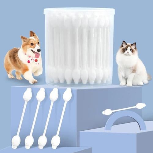 علبة أعواد لتنظيف الأذان للحيوانات الأليفة