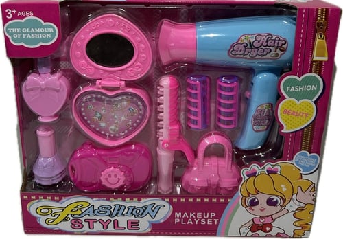 � طقم مكياج وتصفيف للأطفال (Makeup & Hair Play Set