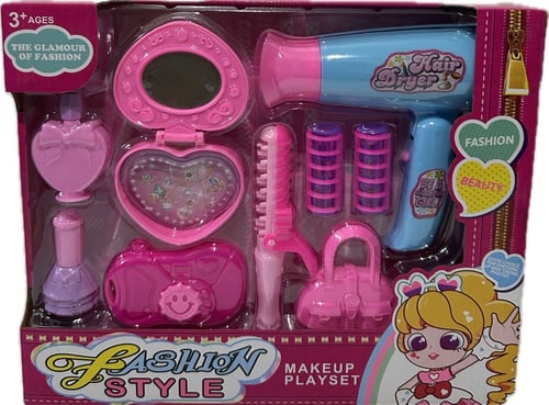 طقم مكياج وتصفيف للأطفال (Makeup Play Set)