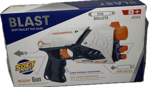 مسدس فوم للأطفال (Foam Dart Gun / Blast Gun