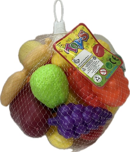 مجموعة خضار وفواكه بلاستيكية (Food Toy Set)