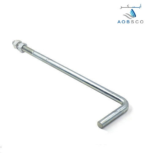 Anchor Bolt , Grade 4.8 , ( L ) Type , White Color...
