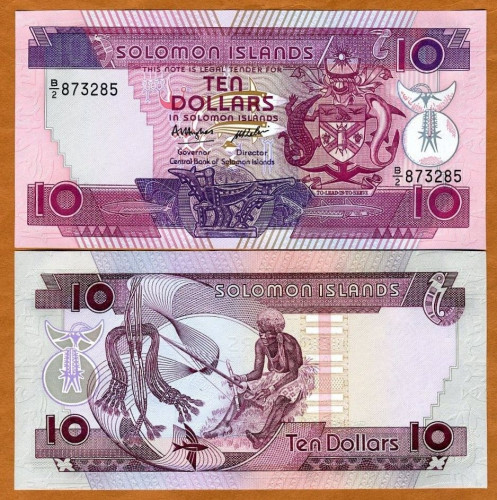 جزر سليمان فئة 10 دولار أنسر