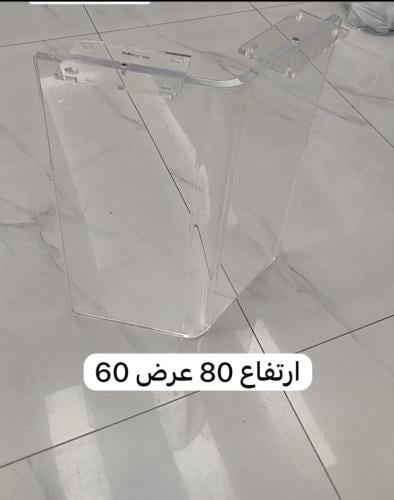قواعد شفاف ارتفاع 80 عرض50 سماكة الأكريلك 20mm
