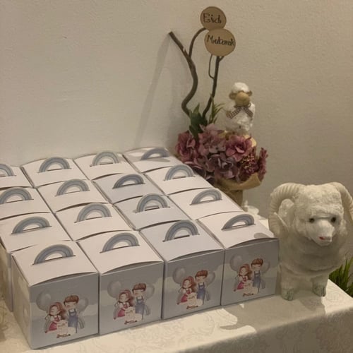 علب توزيعات اطفال عيد الأضحى