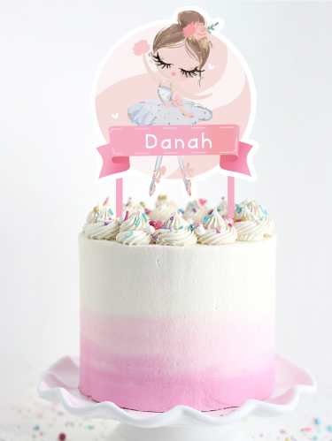 كيك توبر بالرينا