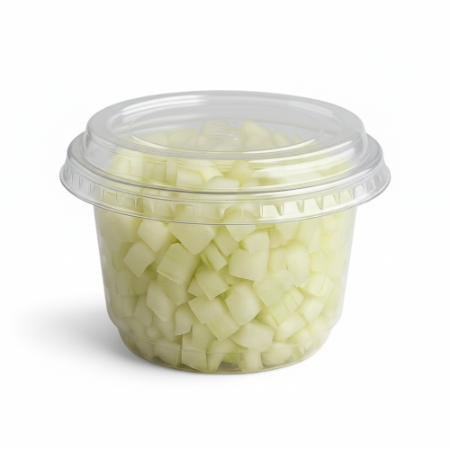 بصل أبيض مقطع