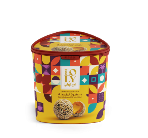 كرات تمر فن لولي سمسم بحشوة الطحينة