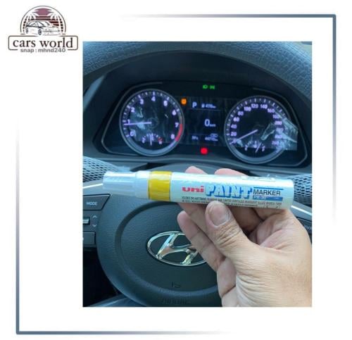 قلم بويه كتابه عريض حجم كبير ياباني اصلي اصفر