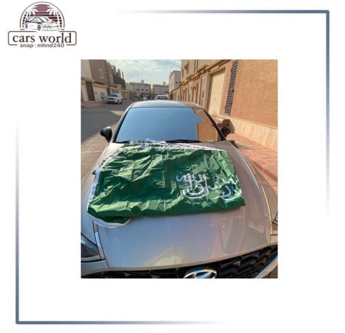 علم الممكله كبير فضي