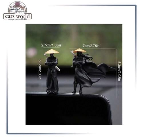 تمثال الساموراي قطعتين صغيره يركب على الديكور