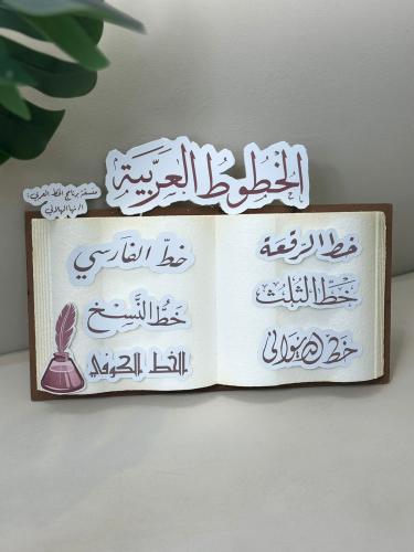 لوحة الخطوط العربية