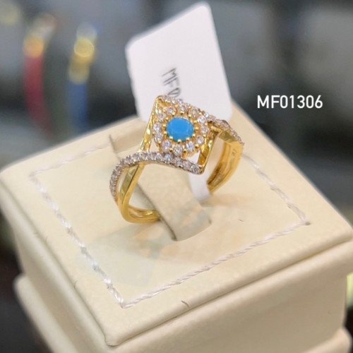 خاتم ازرق عيار 18
